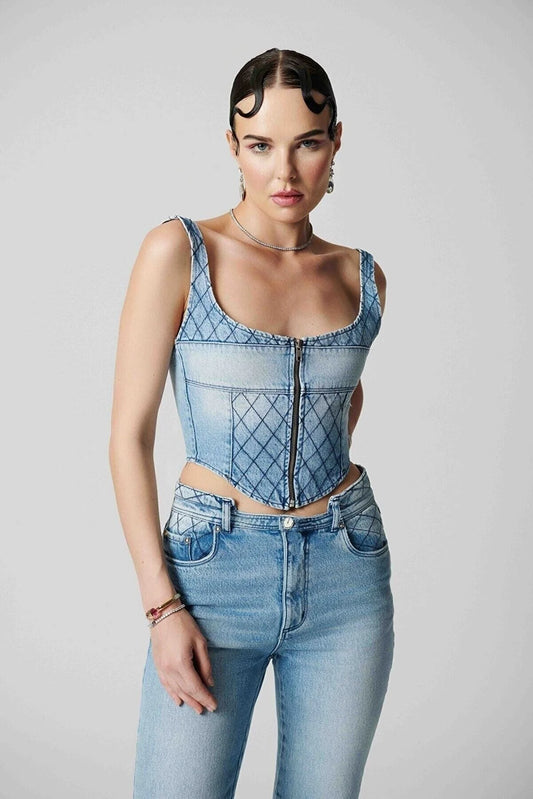 Cava Denim Top
