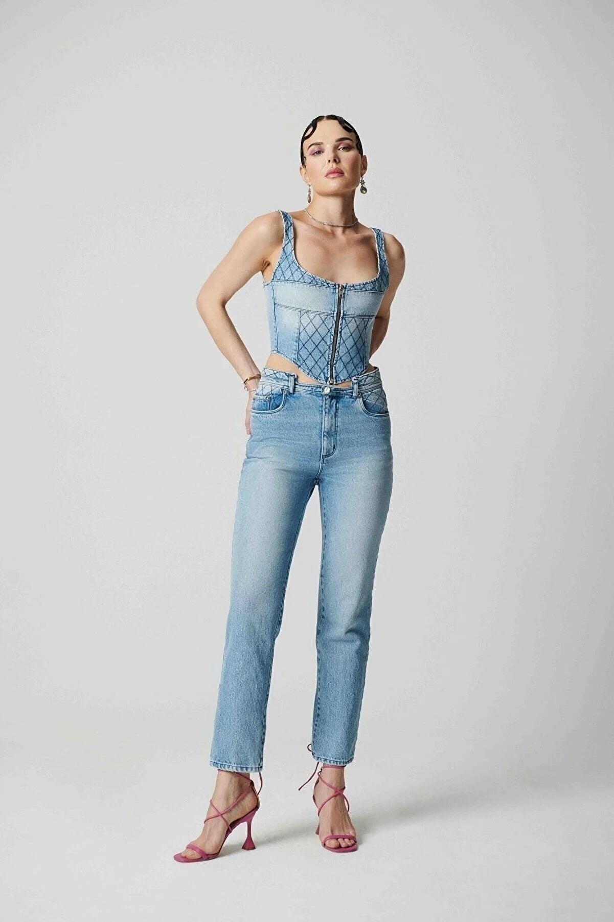Cava Denim Top