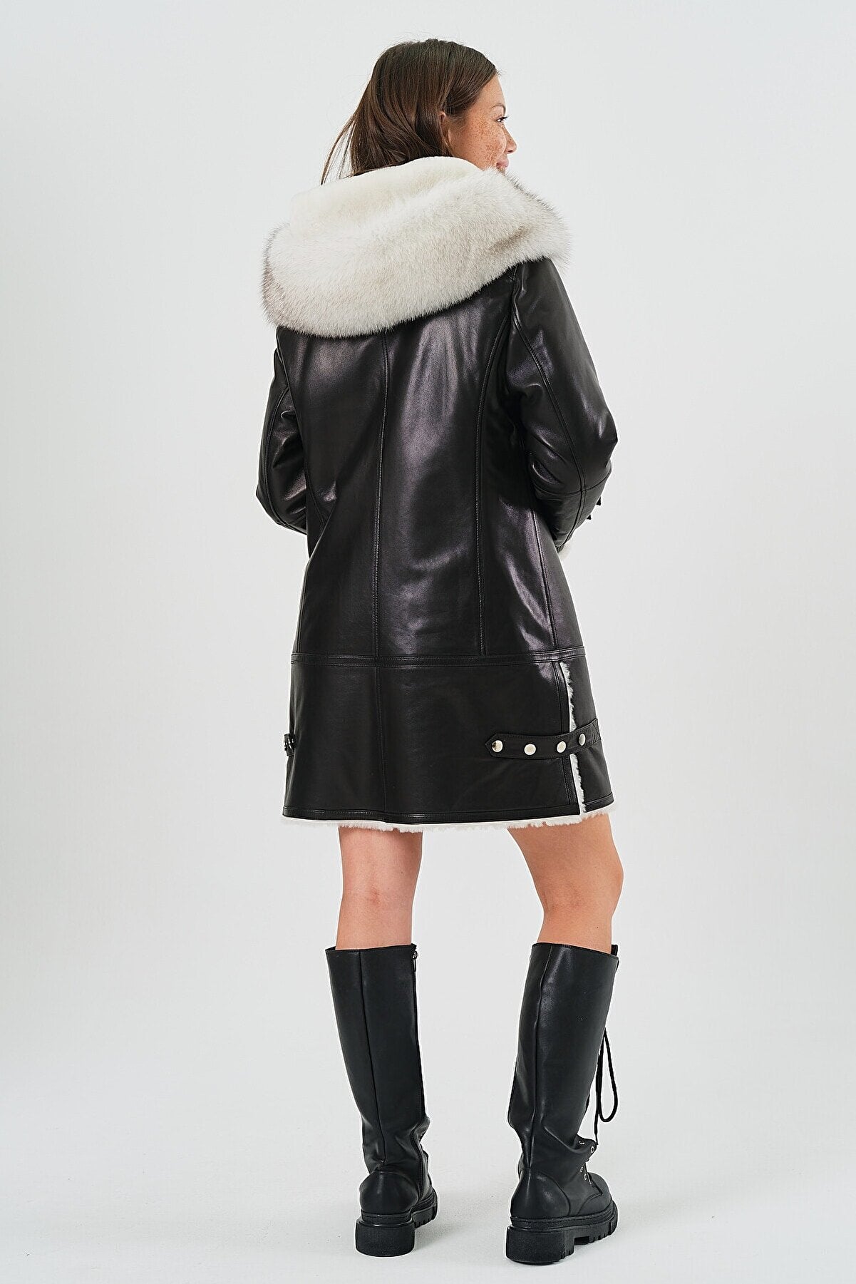 Kamelia Leather Coat