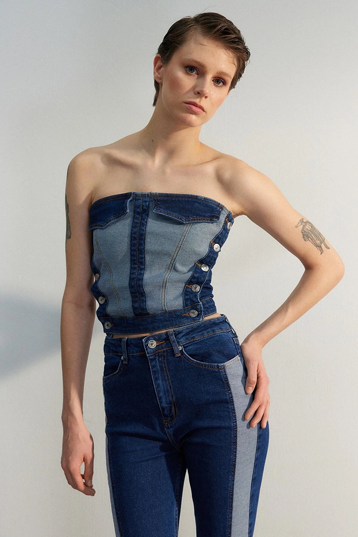 Gemini Denim Top